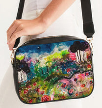 Load image into Gallery viewer, Crossbody Bag, &quot;Neon Garden at Night&quot;
