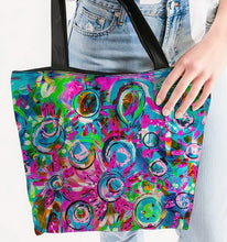 Load image into Gallery viewer, Canvas Zip Tote - &quot;Chaos&quot;
