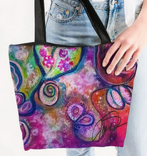 Load image into Gallery viewer, Canvas Zip Tote - &quot;The Vines&quot;
