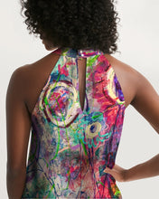 Load image into Gallery viewer, Women&#39;s Halter Dress - &quot;Magenta Frenzy&quot;
