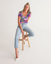 Load image into Gallery viewer, Women&#39;s V-Neck Tee - &quot;The Vines&quot;

