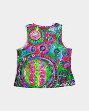 Load image into Gallery viewer, Women&#39;s Cropped Tank - &quot;Kaleidoscope&quot;
