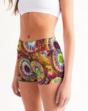 Load image into Gallery viewer, Mid-Rise Yoga Shorts - &quot;Lollipop Fantasy&quot;
