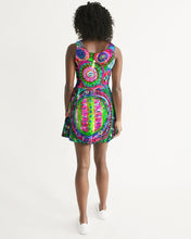 Load image into Gallery viewer, Women&#39;s Scoop Neck Skater Dress - &quot;Kaleidoscope&quot;
