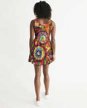 Load image into Gallery viewer, Women&#39;s Scoop Neck Skater Dress - &quot;Lollipop Fantasy&quot;
