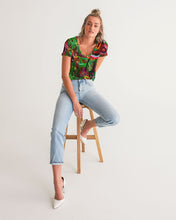 Load image into Gallery viewer, Women&#39;s V-Neck Tees, &quot;Wild Flowers &quot;
