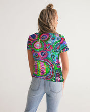 Load image into Gallery viewer, Women&#39;s V-Neck Tees - &quot;Kaleidoscope&quot;
