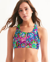 Load image into Gallery viewer, Women&#39;s Seamless Sports Bra, &quot;Chaos&quot;
