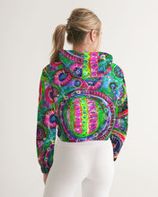 Load image into Gallery viewer, Women&#39;s Cropped Hoodie - &quot;Kaleidoscope&quot;
