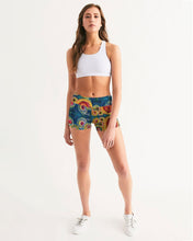 Load image into Gallery viewer, Mid-Rise Yoga Shorts, &quot;My Mirage&quot;
