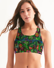 Load image into Gallery viewer, Women&#39;s Seamless Sports Bra, &quot;Wild Flowers&quot;
