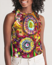 Load image into Gallery viewer, Women&#39;s Cropped Tank - &quot;Lollipop Fantasy&quot;
