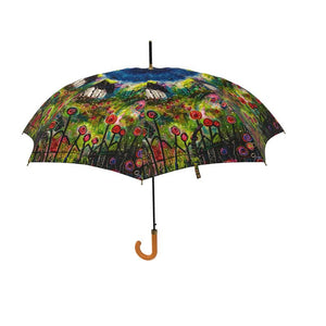Designer Umbrella, "Neon Garden at Night