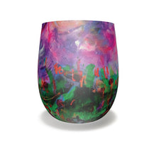 Load image into Gallery viewer, Water Glass, &quot;Neon Garden&quot;

