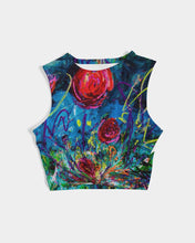 Load image into Gallery viewer, Women&#39;s Twist-Front Tank - &quot;Twisted Rose&quot;
