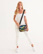 Load image into Gallery viewer, Crossbody Bag, &quot;Neon Garden at Night&quot;
