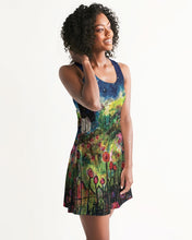 Load image into Gallery viewer, Women&#39;s Racerback Dress - &quot;Neon Garden at Night&quot;

