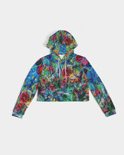 Load image into Gallery viewer, Twisted Rose Women&#39;s Cropped Hoodie
