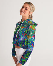 Load image into Gallery viewer, Women&#39;s Cropped Hoodie, &quot;Panic&quot;
