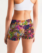 Load image into Gallery viewer, Mid-Rise Yoga Shorts - &quot;Dungeons&quot;
