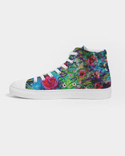 Load image into Gallery viewer, Women&#39;s Hightop Canvas Shoe - &quot;Twisted Rose&quot;
