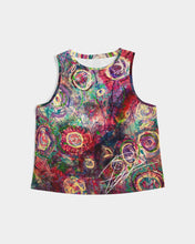 Load image into Gallery viewer, Women&#39;s Cropped Tank - &quot;Magenta Frenzy&quot;
