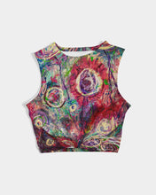 Load image into Gallery viewer, Women&#39;s Twist-Front Tank - &quot;Magenta Frenzy&quot;
