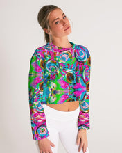 Load image into Gallery viewer, Women&#39;s Cropped Sweatshirt, &quot;Chaos&quot;
