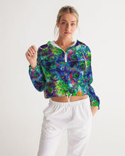 Load image into Gallery viewer, Women&#39;s Cropped Windbreaker &quot;Panic&quot;

