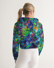 Load image into Gallery viewer, Women&#39;s Cropped Hoodie, &quot;Panic&quot;
