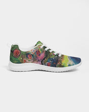 Load image into Gallery viewer, Athletic Shoe -&quot;Neon Garden at Night&quot;
