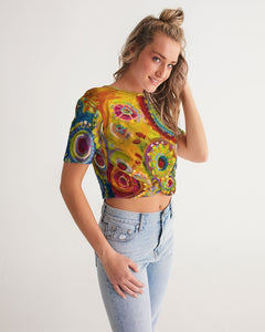 Twist-Front Cropped Tee - "My Mirage"