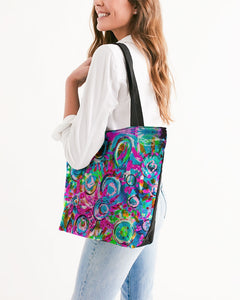 Canvas Zip Tote - "Chaos"