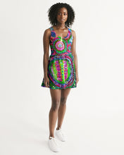 Load image into Gallery viewer, Women&#39;s Scoop Neck Skater Dress - &quot;Kaleidoscope&quot;
