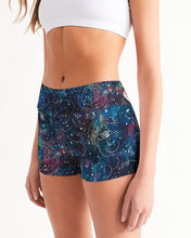 Load image into Gallery viewer, Mid-Rise Yoga Shorts - &quot;Night Poppy&quot;
