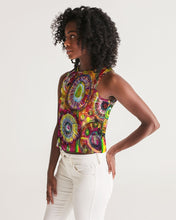Load image into Gallery viewer, Women&#39;s Cropped Tank - &quot;Lollipop Fantasy&quot;
