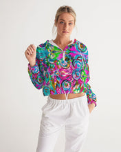 Load image into Gallery viewer, Women&#39;s Cropped Windbreaker, &quot;Chaos&quot;
