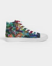 Load image into Gallery viewer, Women&#39;s Hightop Canvas Shoe - &quot;Twisted Rose&quot;
