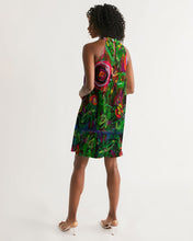 Load image into Gallery viewer, Women&#39;s Halter Dress, &quot;Wild Flowers&quot;
